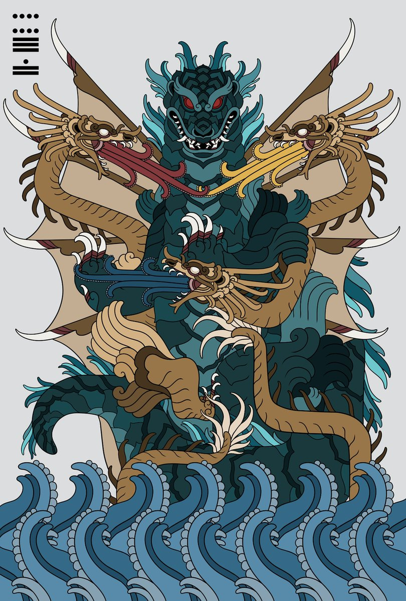 A poster of Godzilla vs. King Ghidorah.